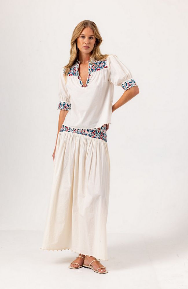 Gwen Skirt in Whisper White