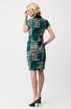 Cascade Knit Sheath Dress