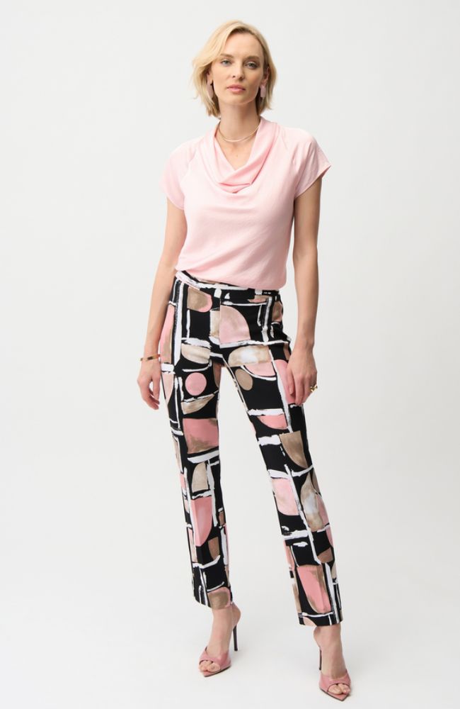 Silky Knit Abstract Pullon Pant
