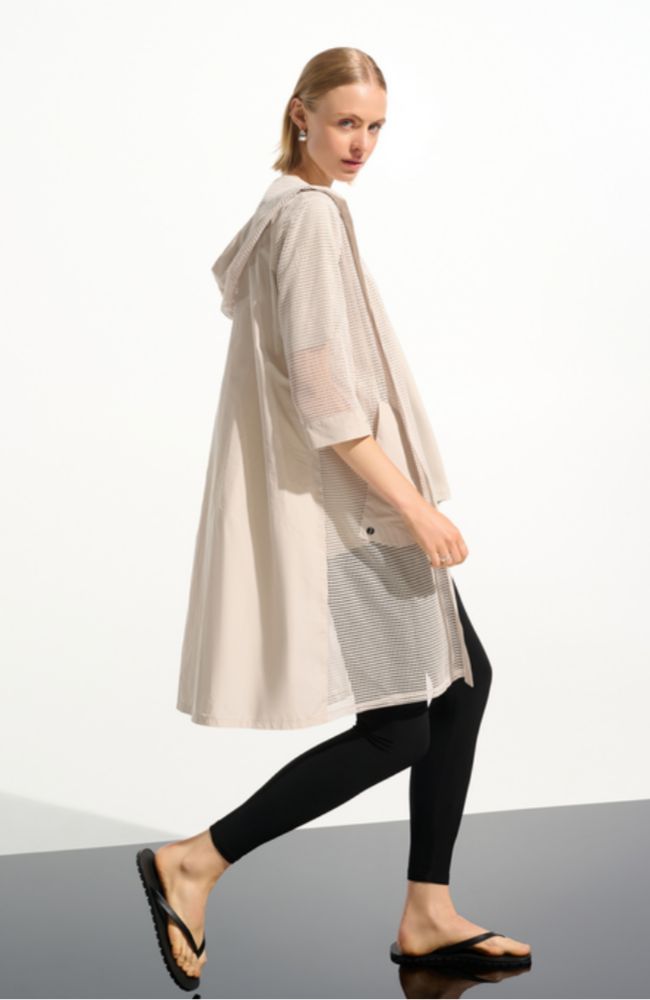 Mesh A Line Cover Up with Hood