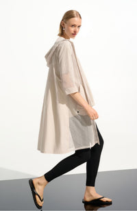 Mesh A Line Cover Up with Hood