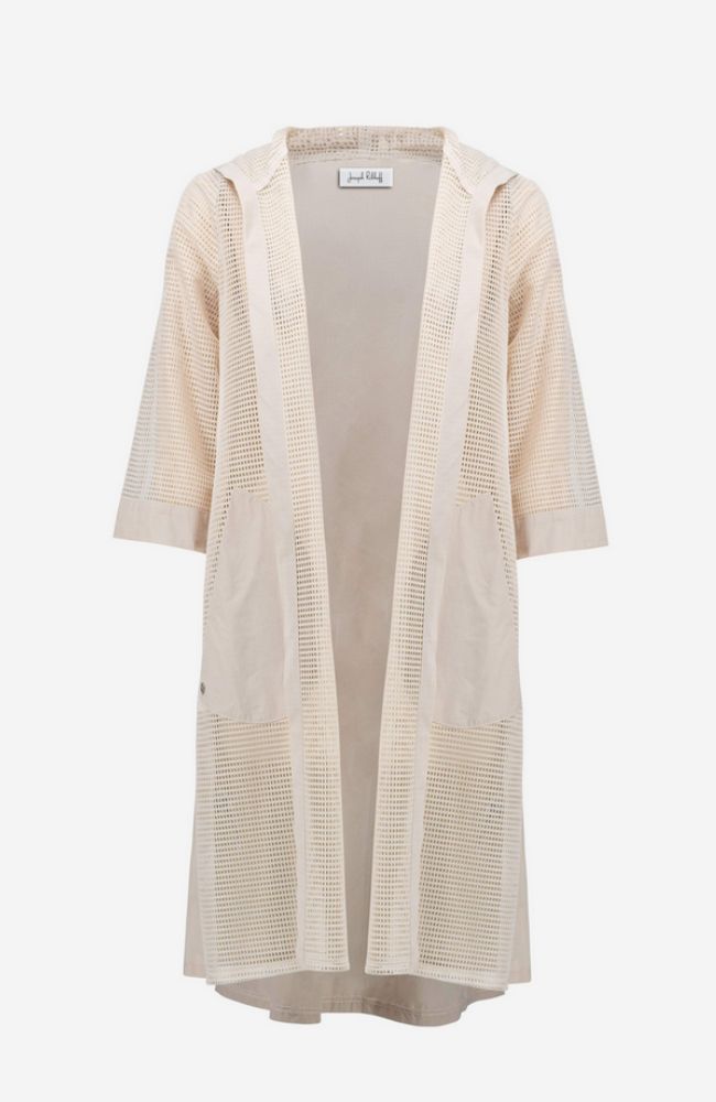 Mesh A Line Cover Up with Hood