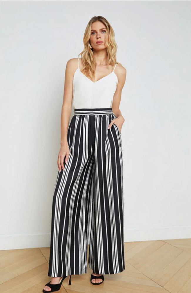 Lillian Wide Leg Stripe Pant