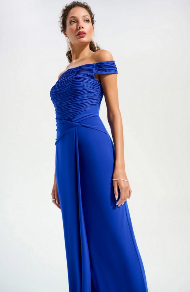 Silky Knit Sheath Gown