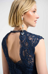 Guipure Soutache Trumpet Dress