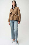 Cotton Twill Short Trench Jacket