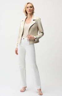 Fitted Jacket with Contrast Binding