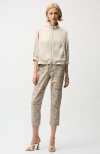 Satin Blouson Boxy Jacket