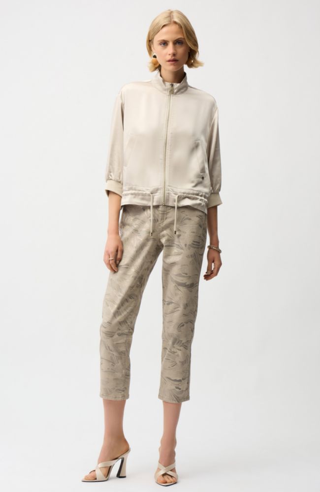 Satin Blouson Boxy Jacket