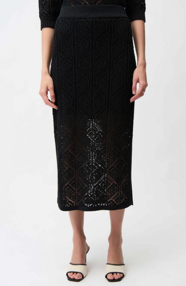 Open Stitch Pencil Skirt