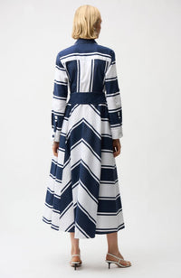 Stripe Fit and Flare Dress