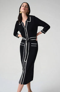 Viscose Piped Shirt Dress