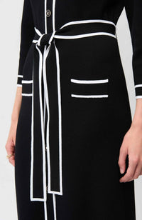 Viscose Piped Shirt Dress