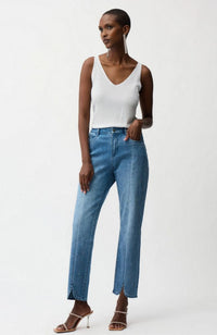 Slim Leg Rhinestone Jeans