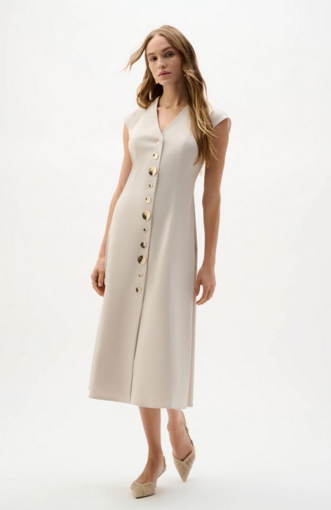 Melange Fit And Flare Dress