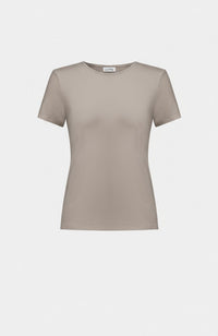 Silky Knit Fitted T-Shirt