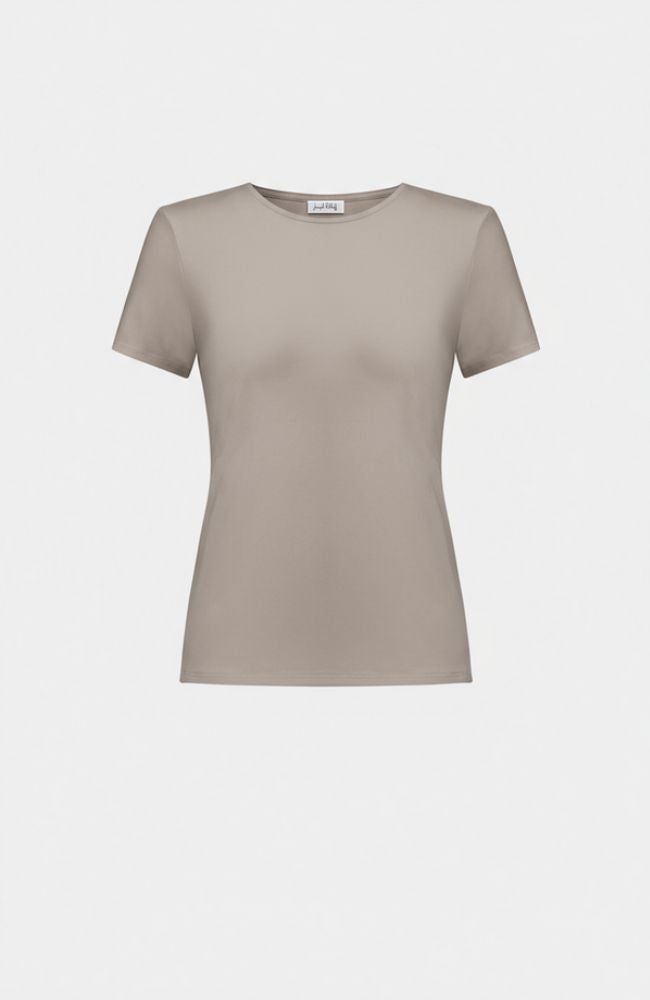 Silky Knit Fitted T-Shirt
