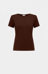 Silky Knit Fitted T-Shirt