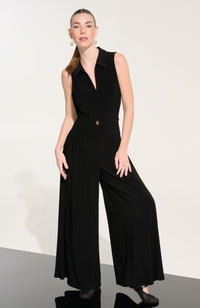 Silky Wide Leg Zip Jumpsuit