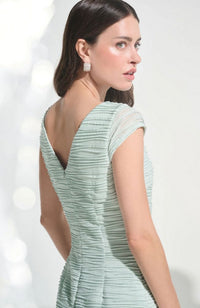 Lurex Cascade Flounce Dress