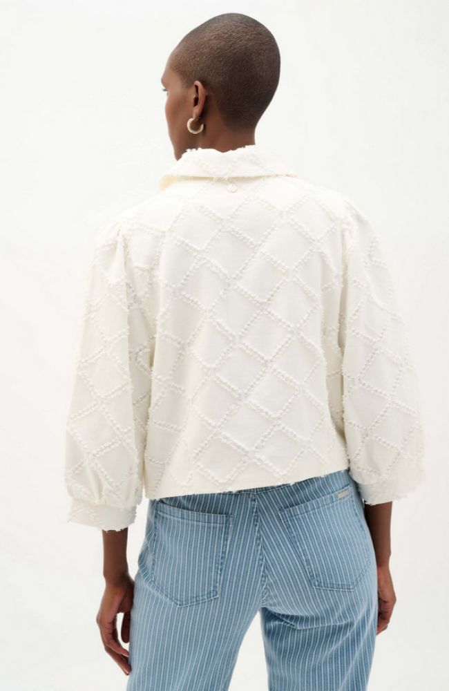 Cotton Twill Balloon Sleeve Jacket