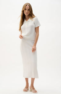 Textured Viscose Knit Top