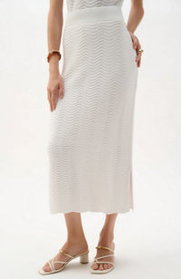Textured Viscose Knit Skirt