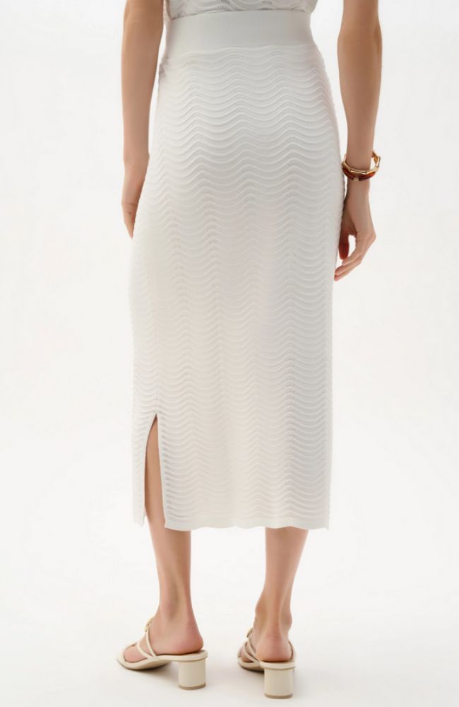 Textured Viscose Knit Skirt