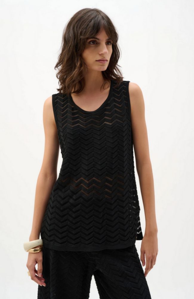 Chevron Stitch Relaxed Tunic