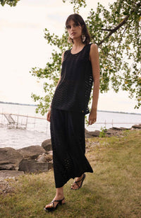 Chevron Stitch Culotte Pant