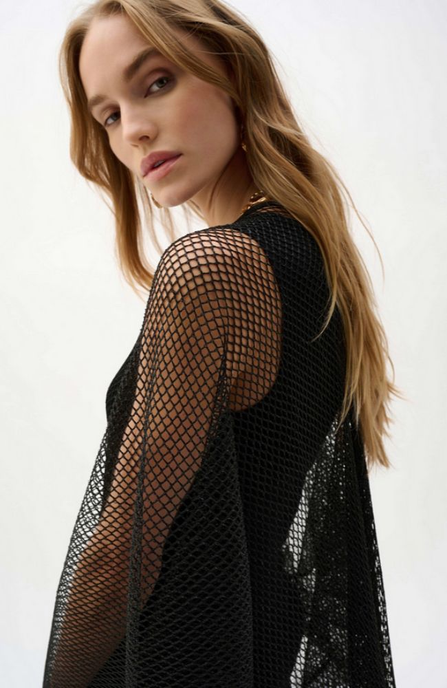 Open Stitch Draped Cover-Up