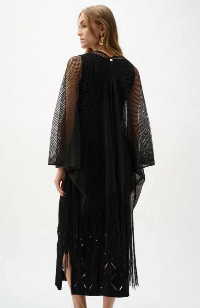 Open Stitch Draped Cover-Up