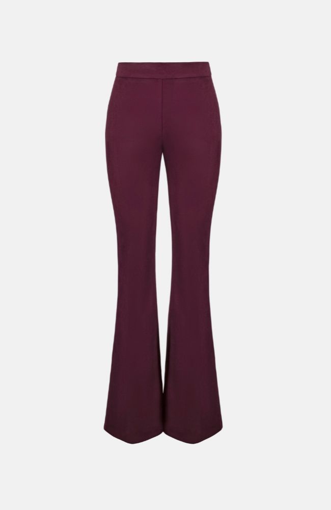 Scuba Suede Flared Pants