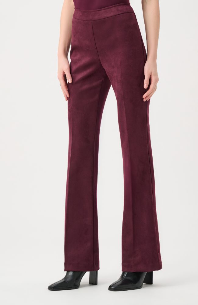 Scuba Suede Flared Pants