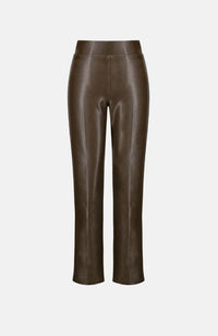 Bonded Leatherette Straight Pant
