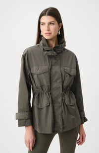 Mock Neck Embellished Jacket