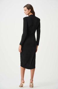 Silky Knit Sheath Wrap Dress