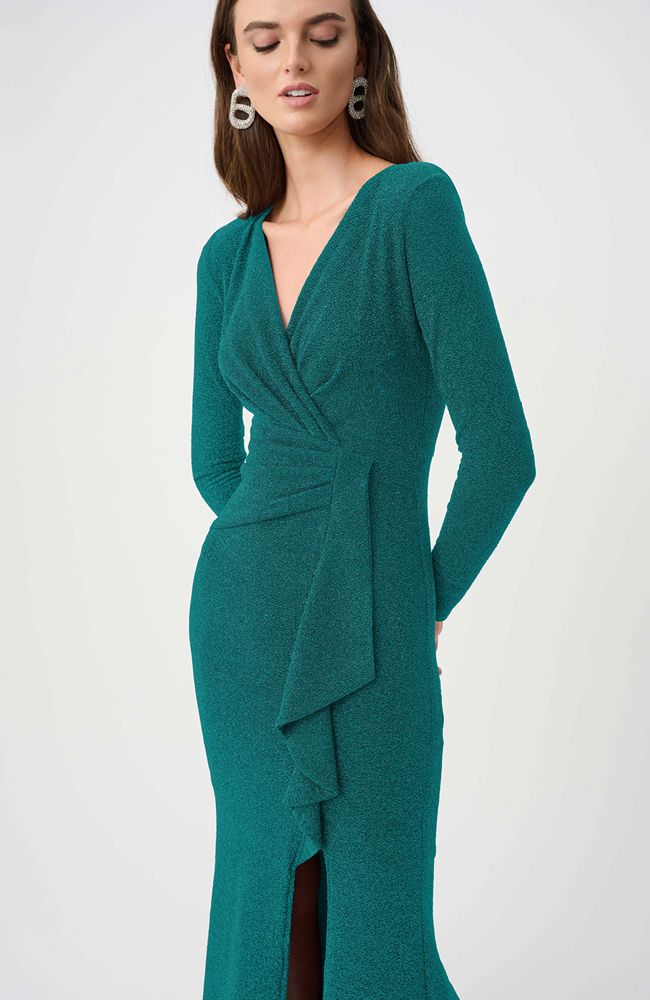 Sparkle Knit Wrap Gown