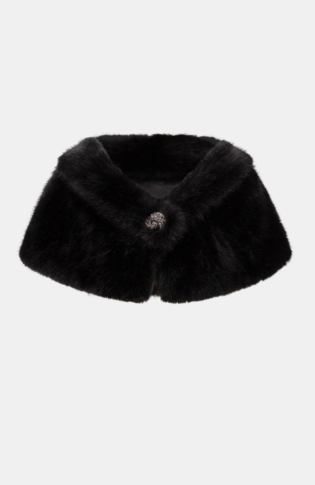 Faux Fur Shawl Collar Stole