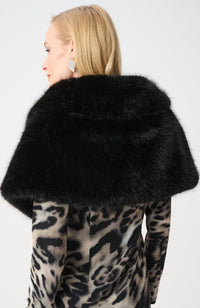 Faux Fur Shawl Collar Stole