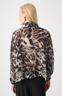 Chiffon Animal Print with Tie