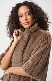 Chevron Cape Style Jacket