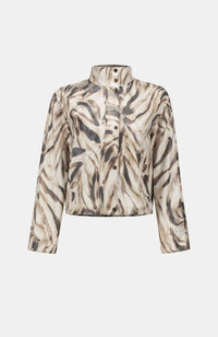 Foiled Animal Print Jacket
