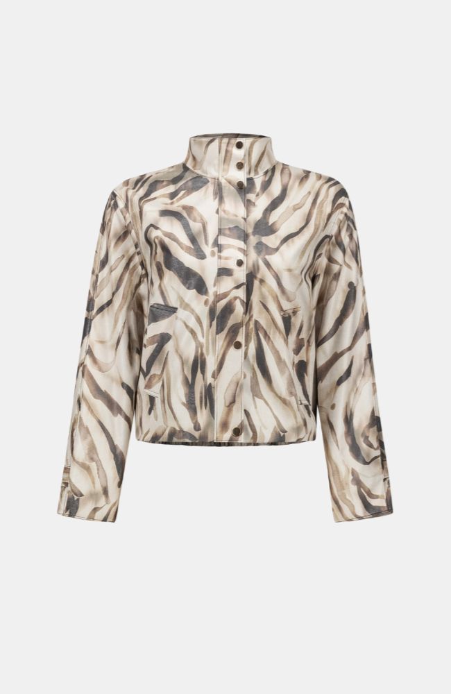 Foiled Animal Print Jacket