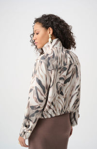 Foiled Animal Print Jacket