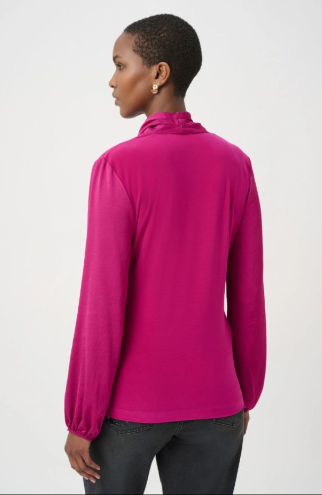 Recycled Satin Faux-Wrap Top
