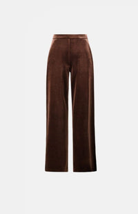 Velvet Wide-Leg Pants