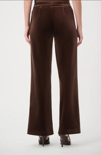 Velvet Wide-Leg Pants