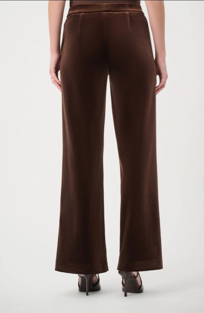 Velvet Wide-Leg Pants