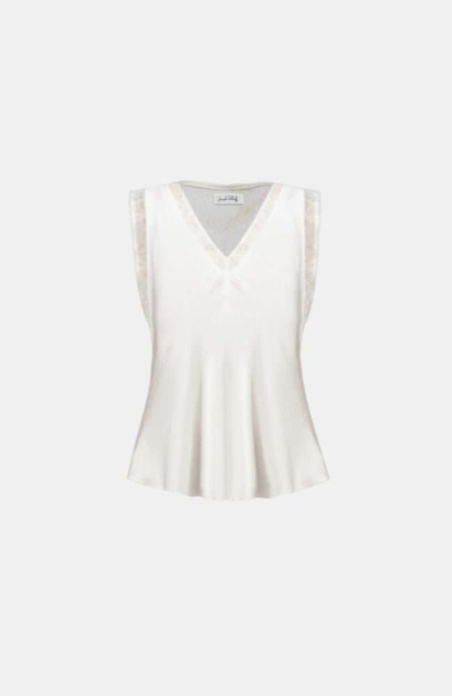 Recycled Satin Sleeveless Top